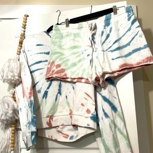 Z Supply Shorts/Crewneck Sweater Lounge Set